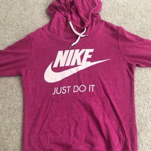 xs Nike pink hoodie lightly worn